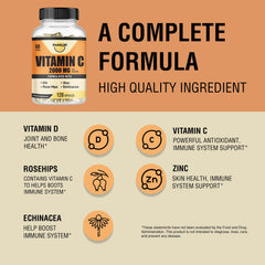 Happi Mi Vitamin C label closeup emphasizes vegan, non-GMO formula