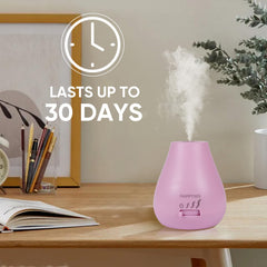 HAPPTWS diffuser charging cable highlighting battery-powered operation