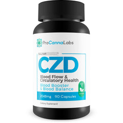 Happy Health CDZ supplement bottle for daily blood flow support and nutrient delivery