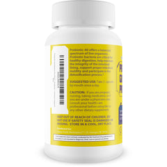 Happy Health Gut Restore Pro Plus label front highlights 40B CFU potency.