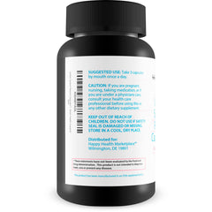 Bottle back label details Vitamin D 5000 IU per serving