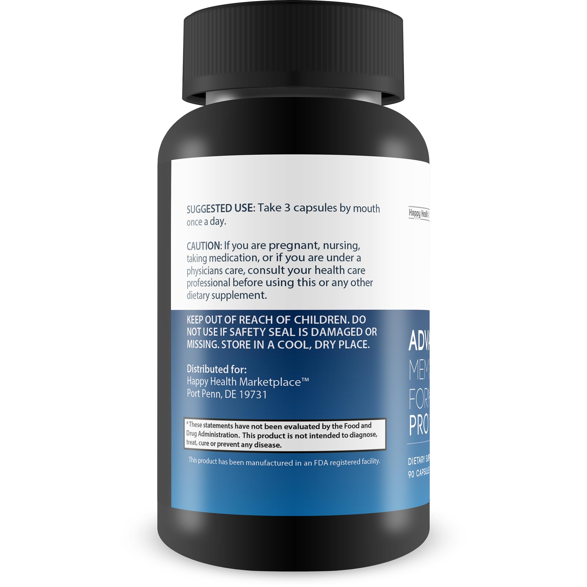 Advanced Memory Formula Pro capsules ready for daily dose.