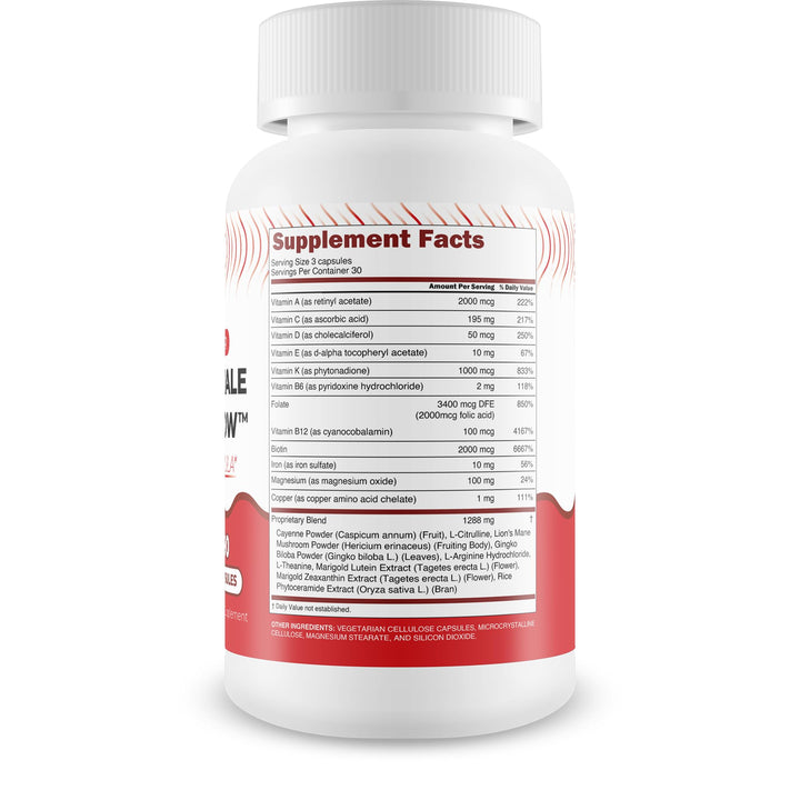 Deep Water Ultimate capsules close-up showing easy daily circulation support