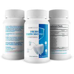 Label detail shows Fresh Tooth 360 Pro quality and safety.