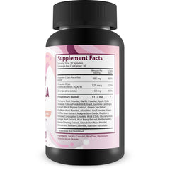 Happy Formula Pro bottle side view illustrating convenient daily dosage for mood support.