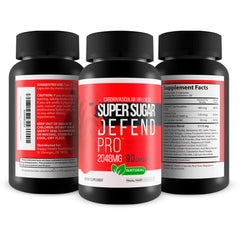 Packaging box of Happy Health Marketplace Super Sugar Defense Pro