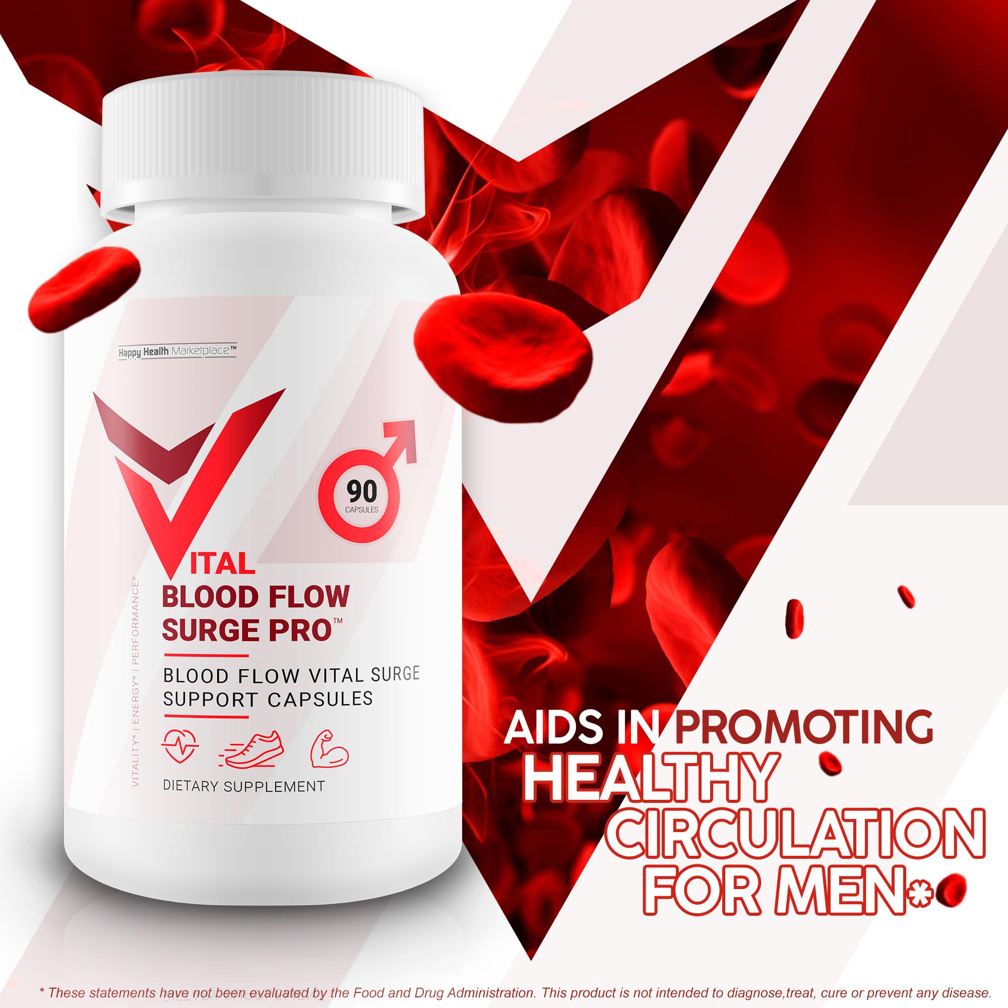 Vital Blood Flow Surge Pro capsules in use for an active lifestyle and routine.