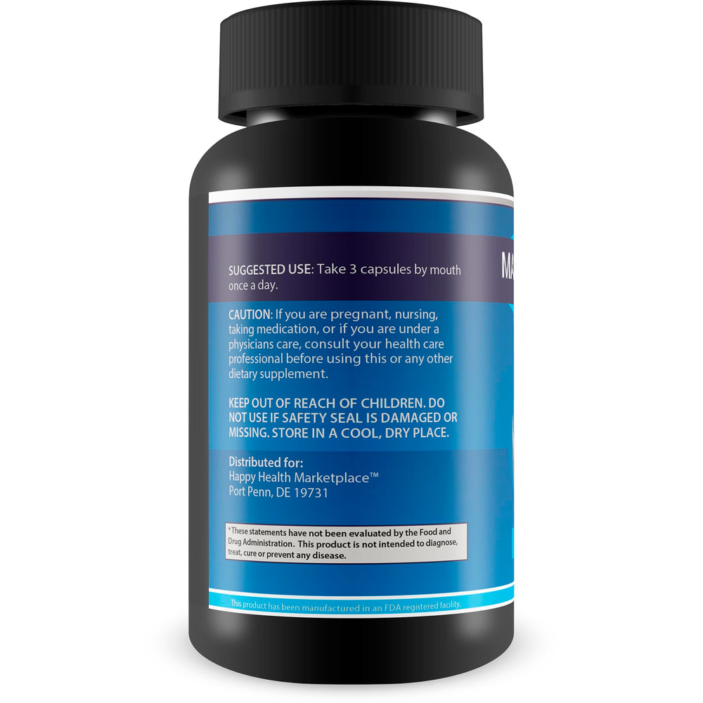 Max Metilean pills closeup emphasizes easy-to-swallow capsules for gentle cleansing.