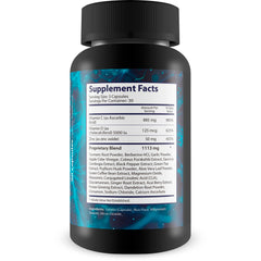 Happy Health Turmeric Ice Hack Pills label close-up shows curcumin with pepper