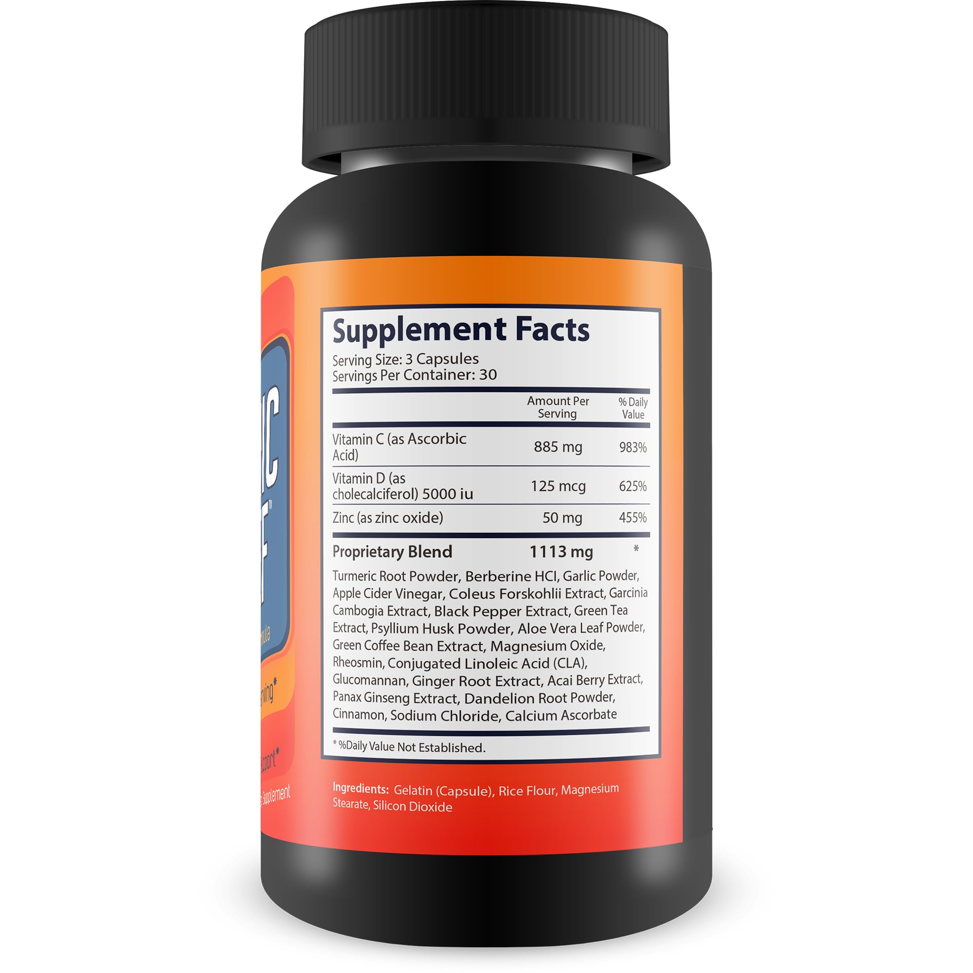 Happy Health Turmeric Relief capsules designed for easy daily use and wellness.