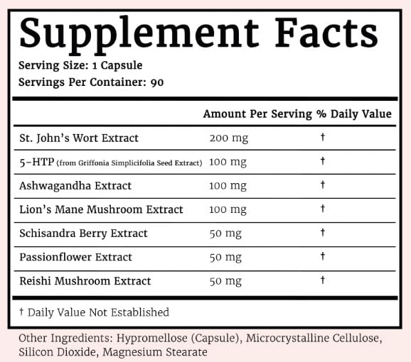 Happy Healthy Better Breakup Support label view emphasizes natural ingredients for balance.