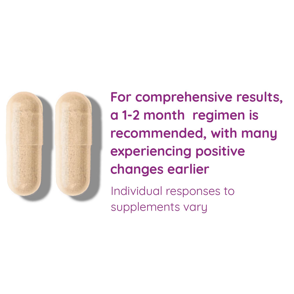 Maca root ingredient contributing to energy and balance in capsules.