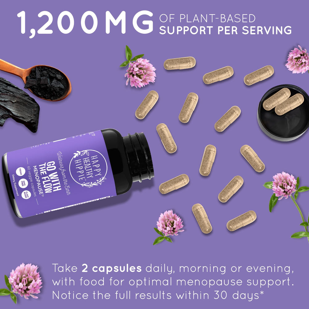 Happy Healthy Hippie Vitamin B6 Magnesium promotes emotional balance.