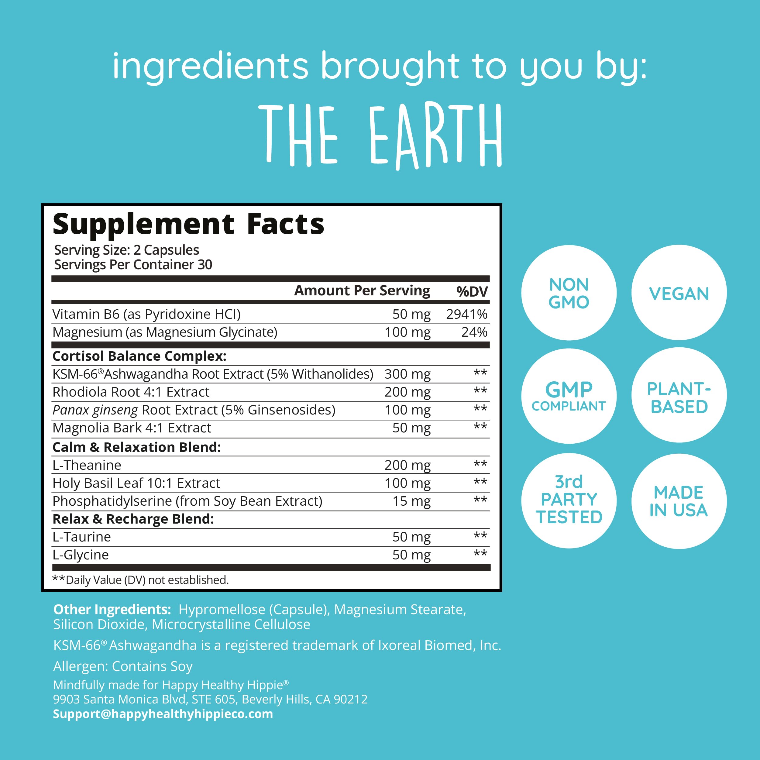 Zen Again ingredient scene illustrating adaptogens and minerals.