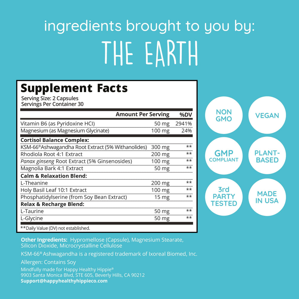Zen Again ingredient scene illustrating adaptogens and minerals.