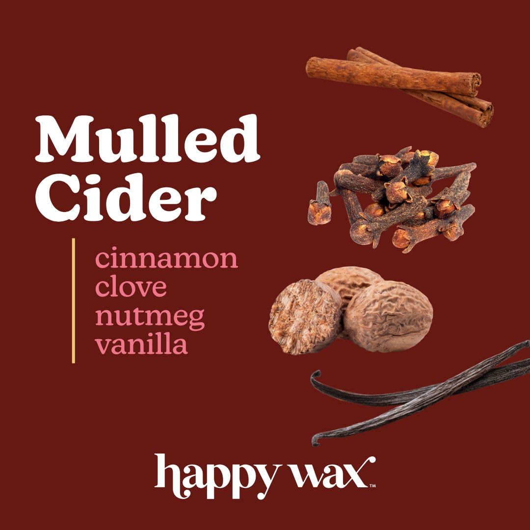 Happy Wax Cinnamon Clove Nutmeg blend adds spice notes for living room ambiance