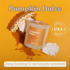 Happy Wax Pumpkin Dulce closeup of creamy soy wax texture