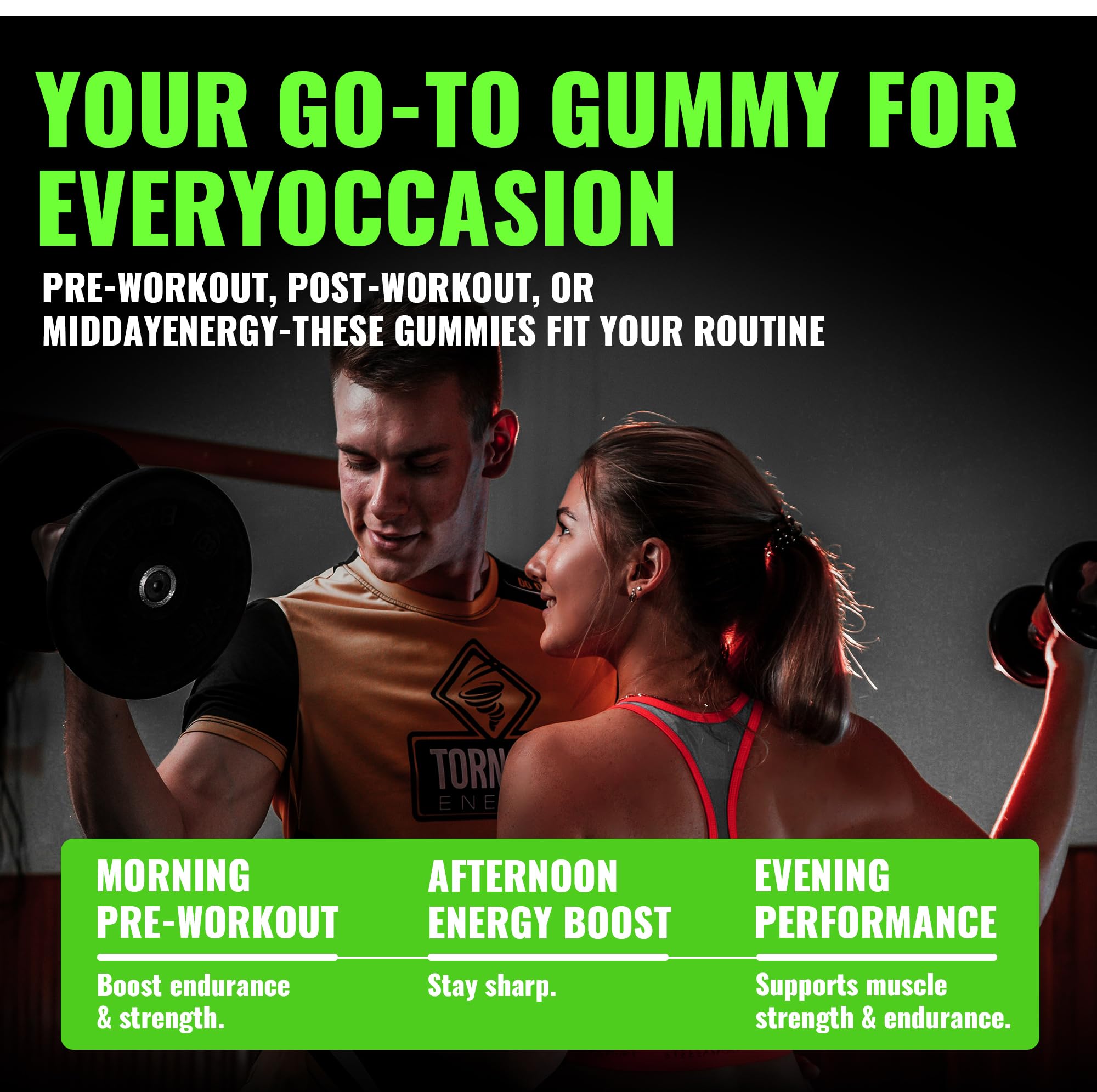 Happyummmm creatine gummy apple in-use during training session.