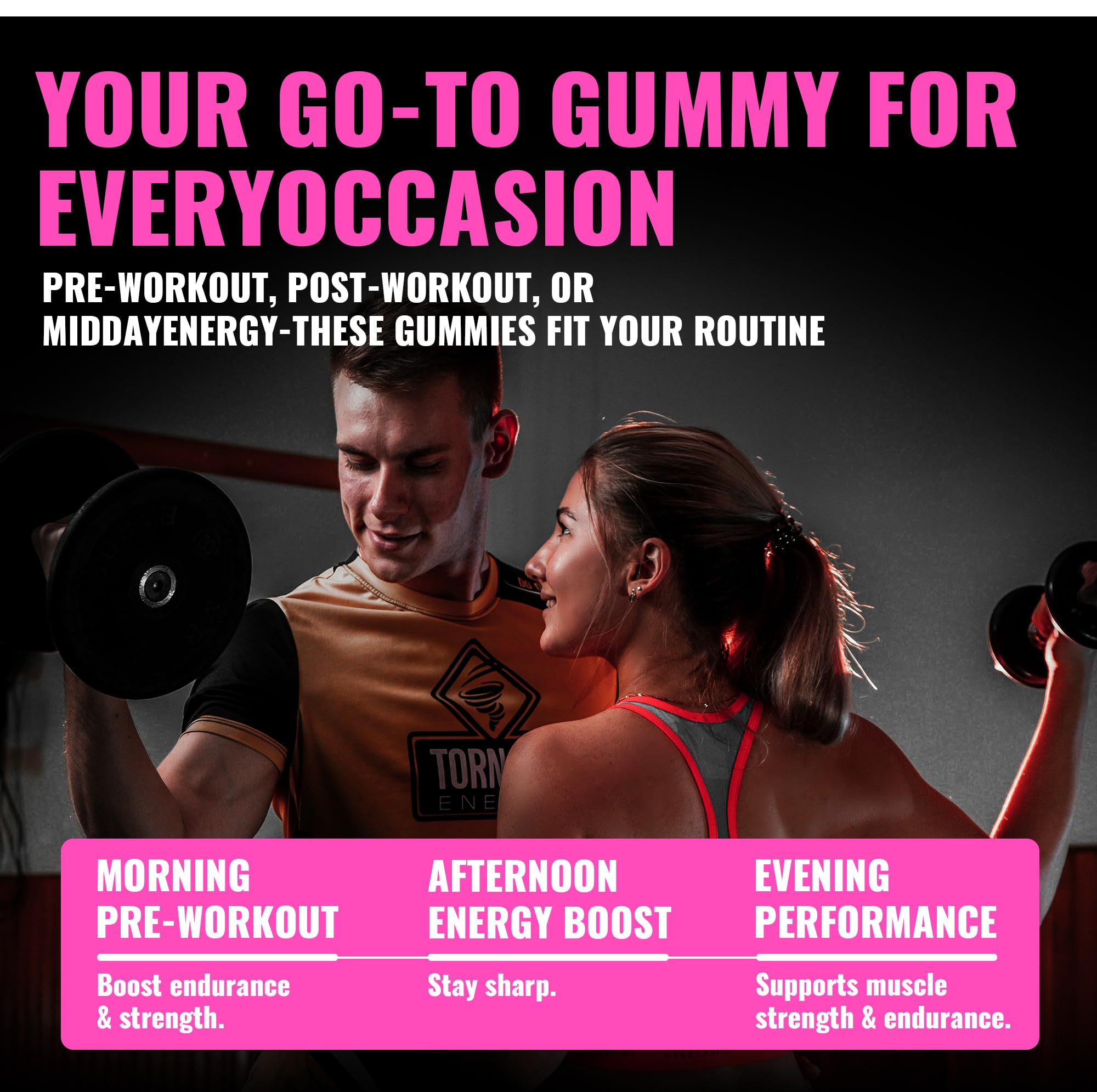 Happyummmm Creatine Gummy chewy texture and appealing appearance.