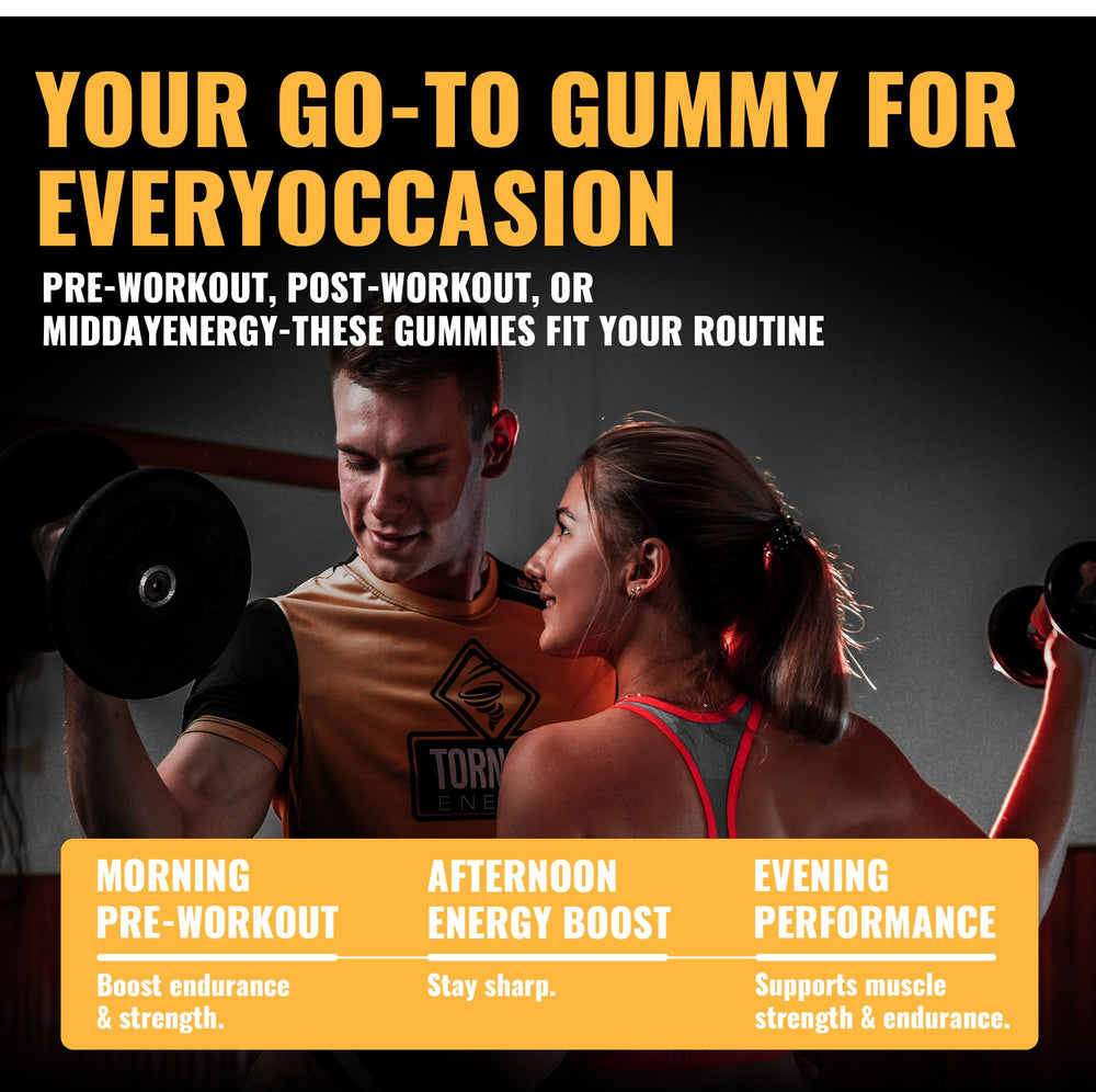 Close-up of mango flavor and chewy texture in Happyummmm creatine gummies.