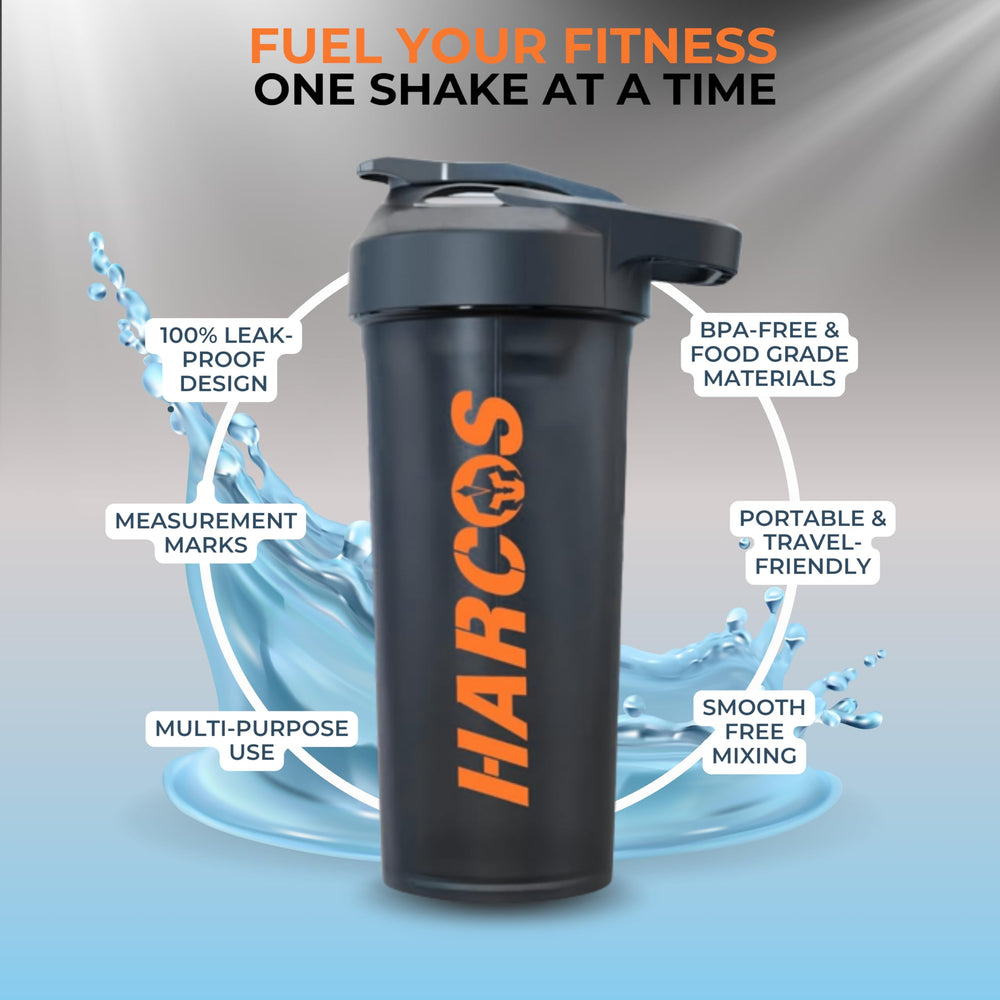Harcos 27oz shaker cap detail with secure closure