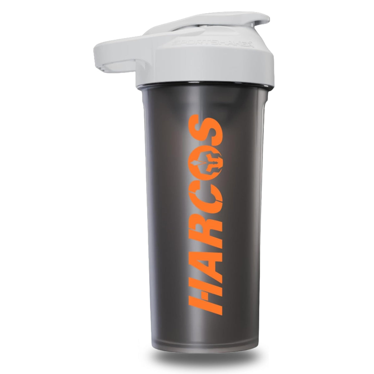 Harcos 27oz protein shaker front view for reliable hydration on the go