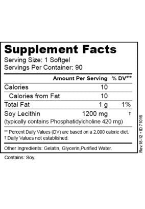 Hardy Nutritionals phosphatidylcholine capsules ready to take for smoother thought flow.