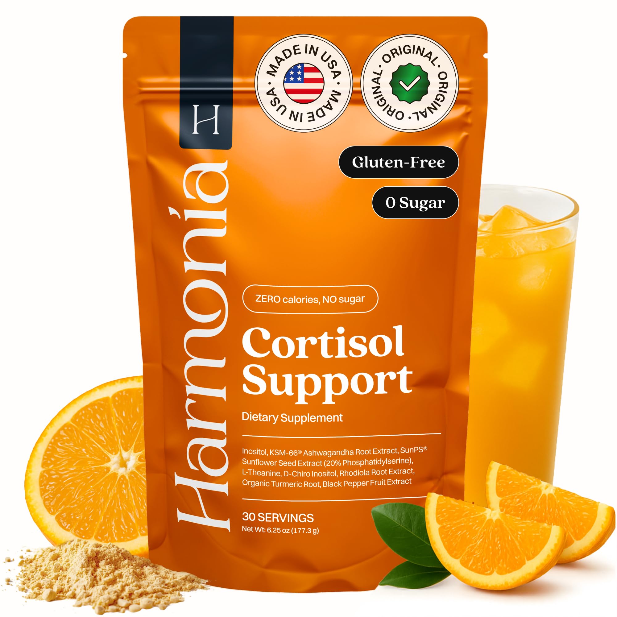 HARMONÍA Cortisol Cocktail dissolves in water for a smooth, non-drowsy calm.