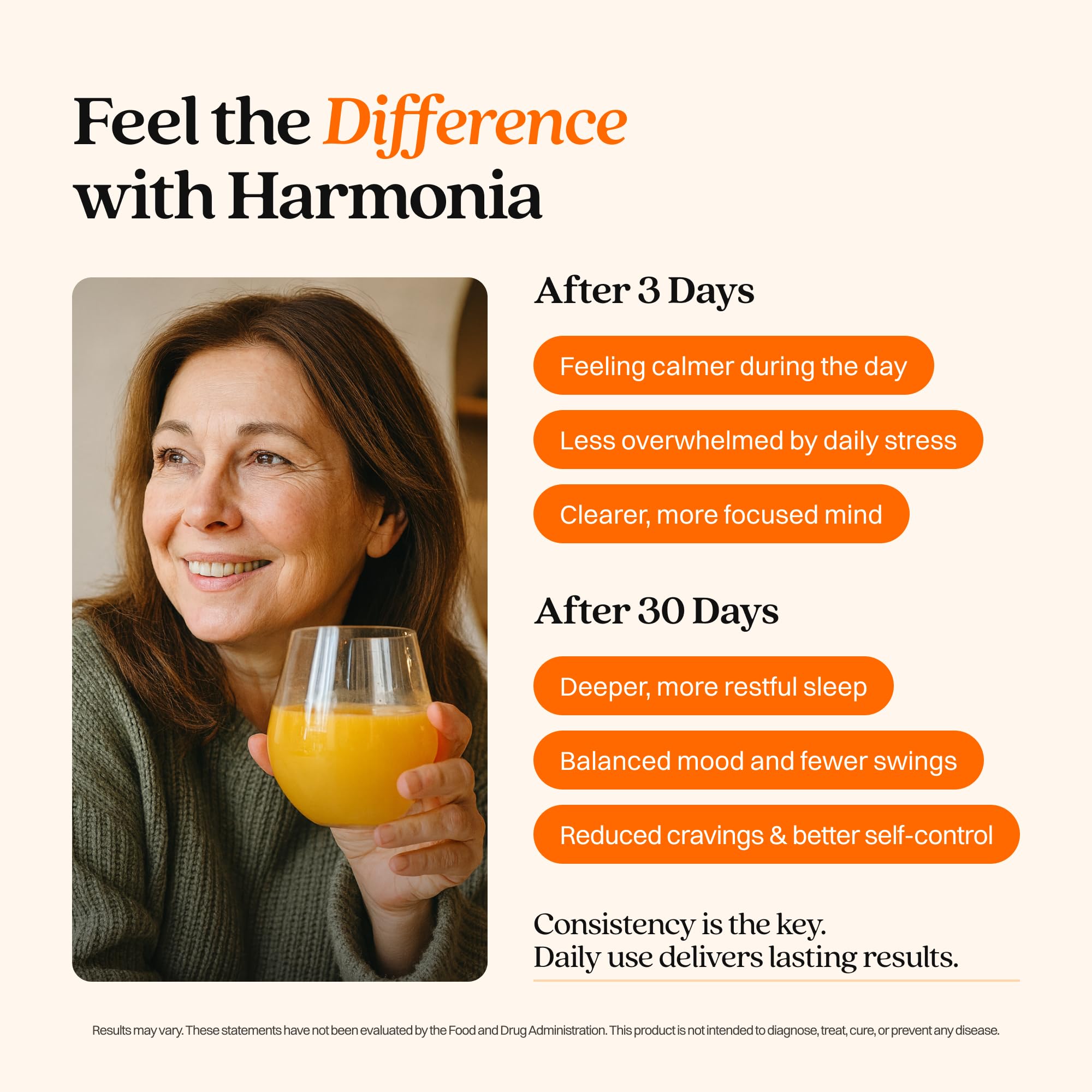 HARMONÍA Cortisol Cocktail stirred into tea for an easy daily ritual.