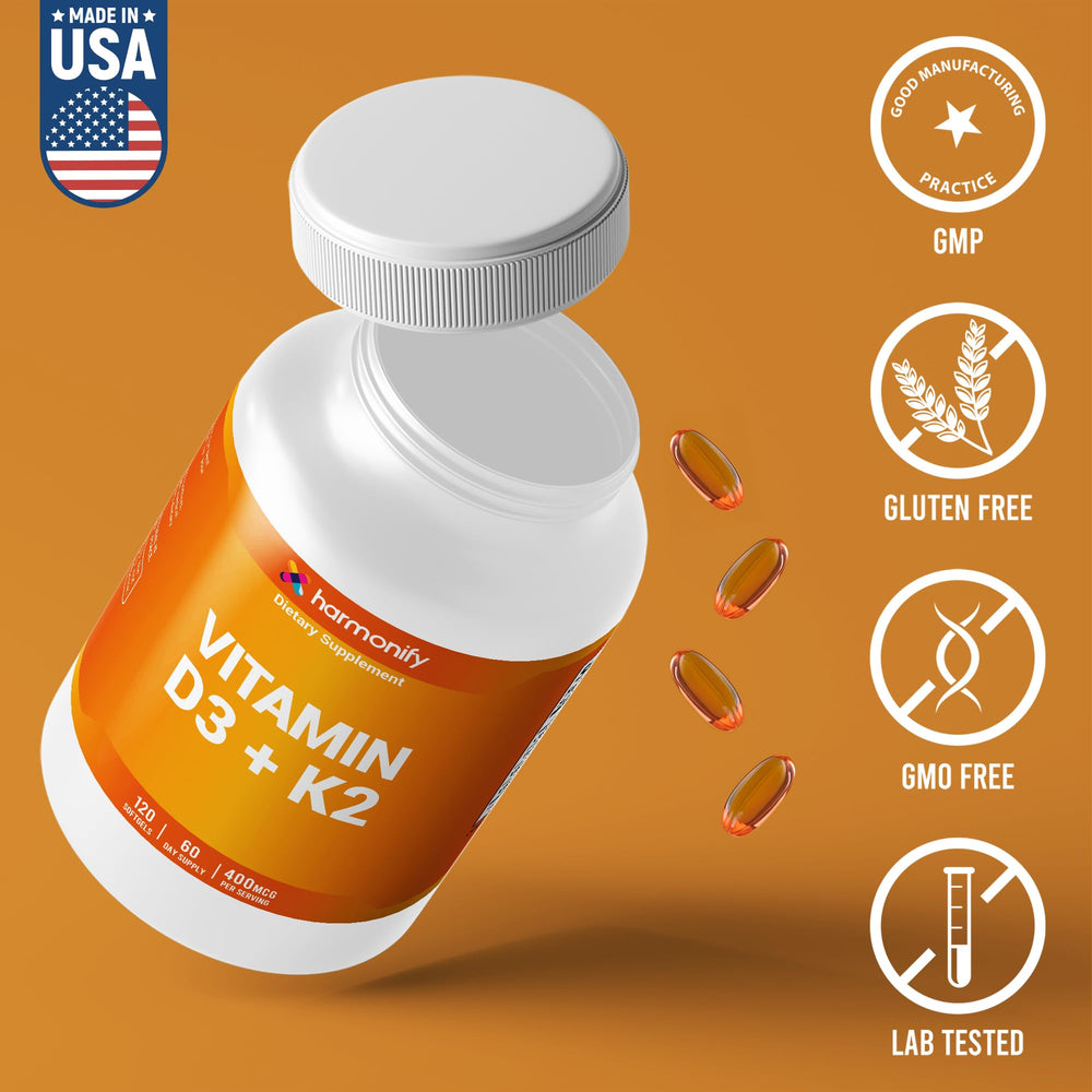 HARMONIFY gluten-free and non-GMO icon on packaging communicates purity.