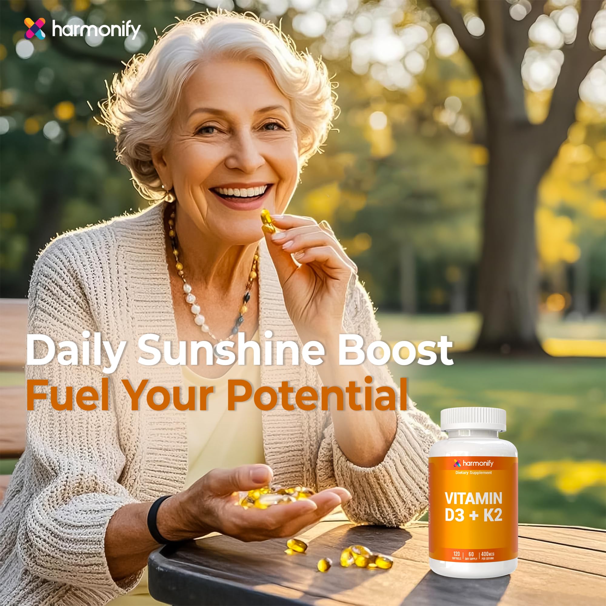 HARMONIFY two-month supply bottle offers ongoing daily use.