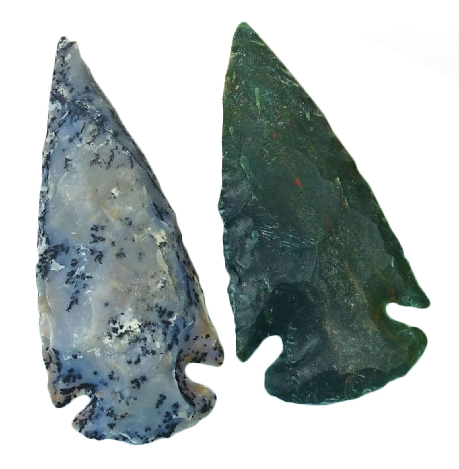 HARMONIZE spearhead closeup reveals natural agate texture for mindful practice.