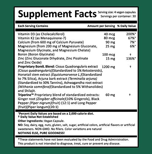 Harmony Bone’L vegetarian capsules indicate allergen-friendly, clean ingredients.