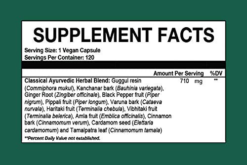 Harmony Nutraceuticals Kanchnar Guggul lab-testing badge signaling third-party purity checks