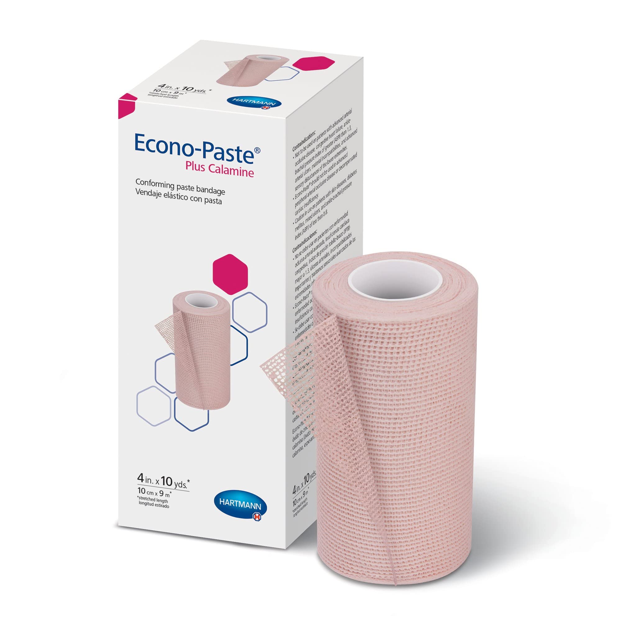HARTMANN H 47410000 econo-paste bandage close-up showing 4 inch width and latex-free design