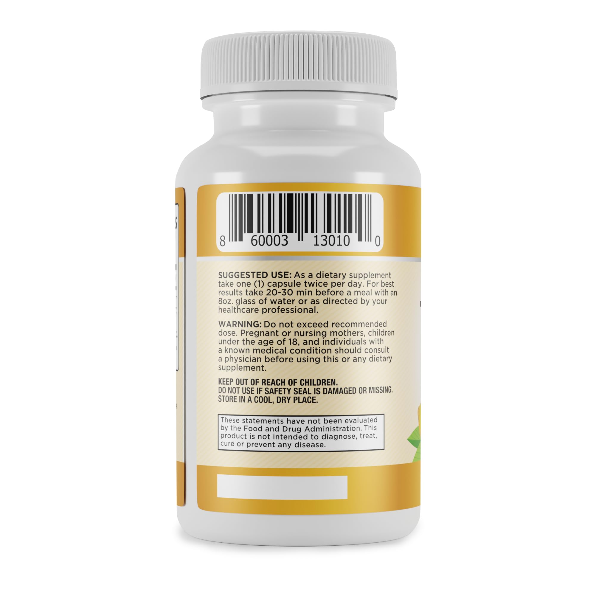 Harvest of Nature turmeric capsules packaging demonstrates vegan non-GMO formula for daily immune support
