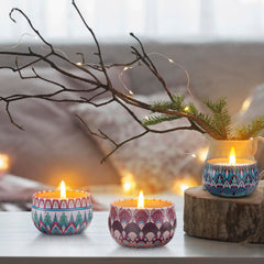Hausware 3pack candles display the scent trio for versatile home ambiance