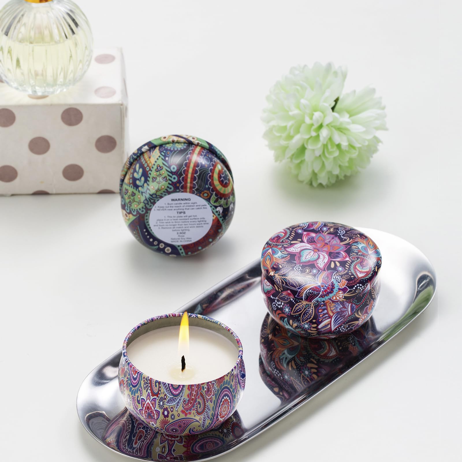 Hausware scented candle set makes a thoughtful gift for occasions.
