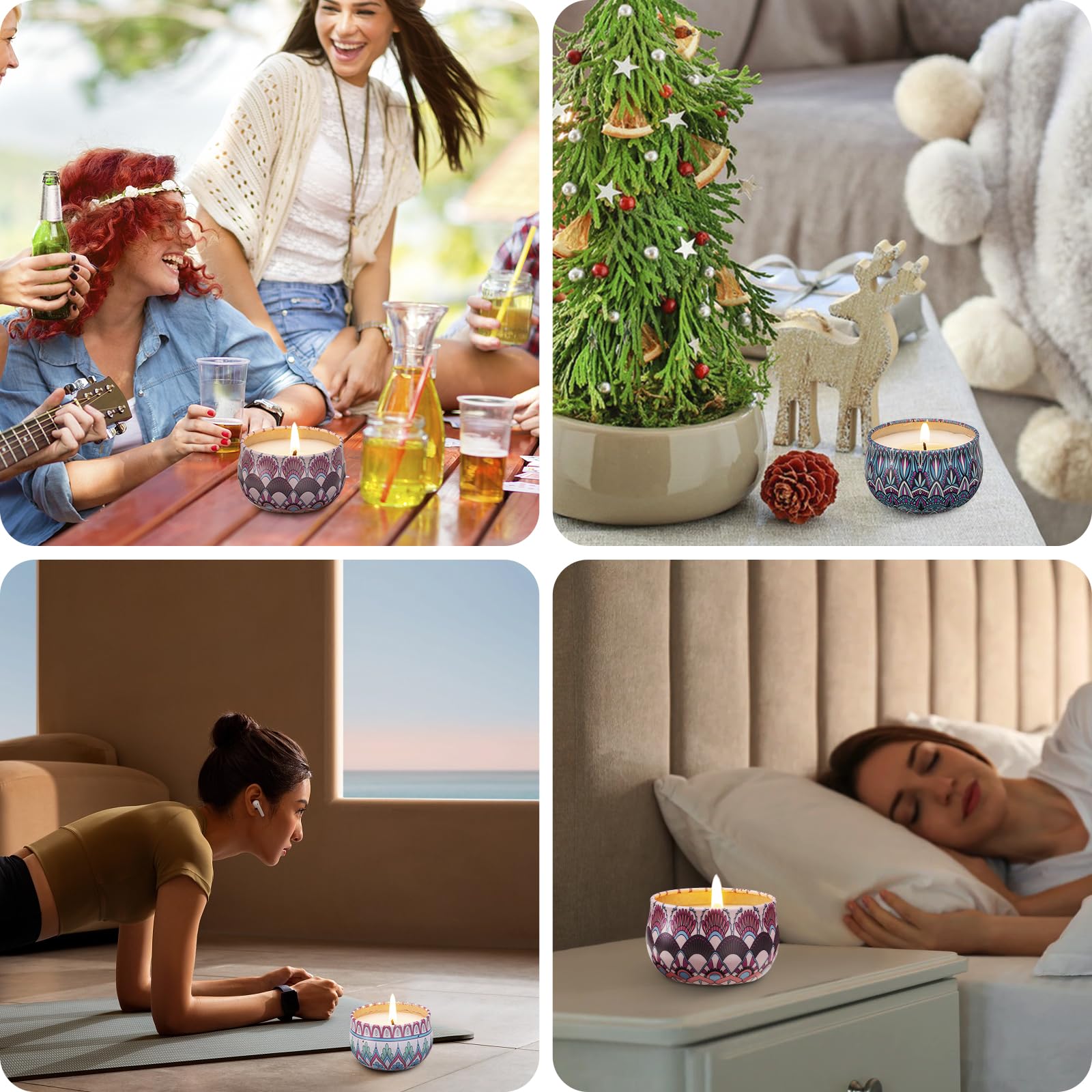 Hausware Cotton-wick candle provides a steady burn for relaxed evenings