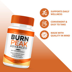 Havah Burn Peak bottle closeup showing capsule texture for easy intake.