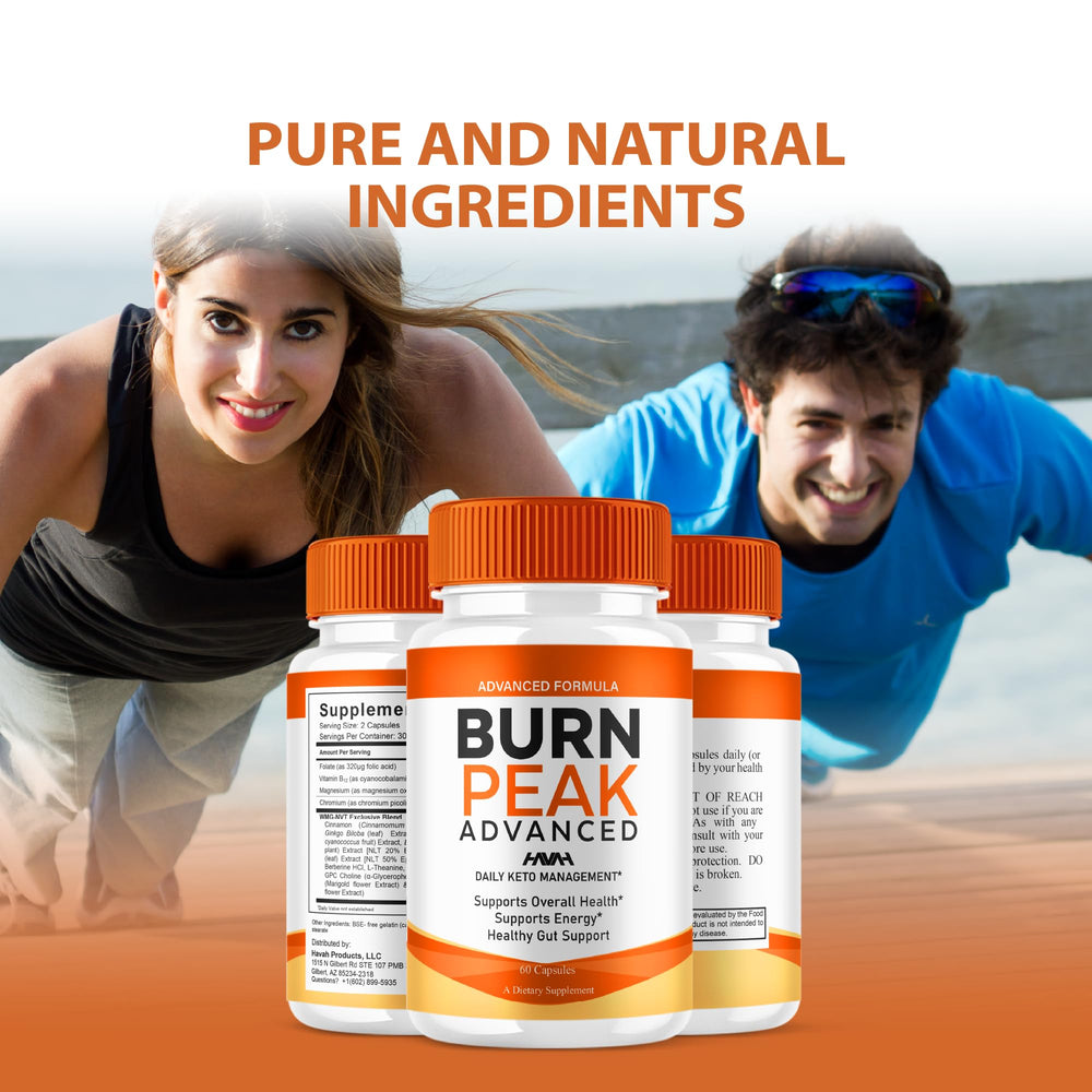 Havah Burn Peak capsules inside blister pack for portability.