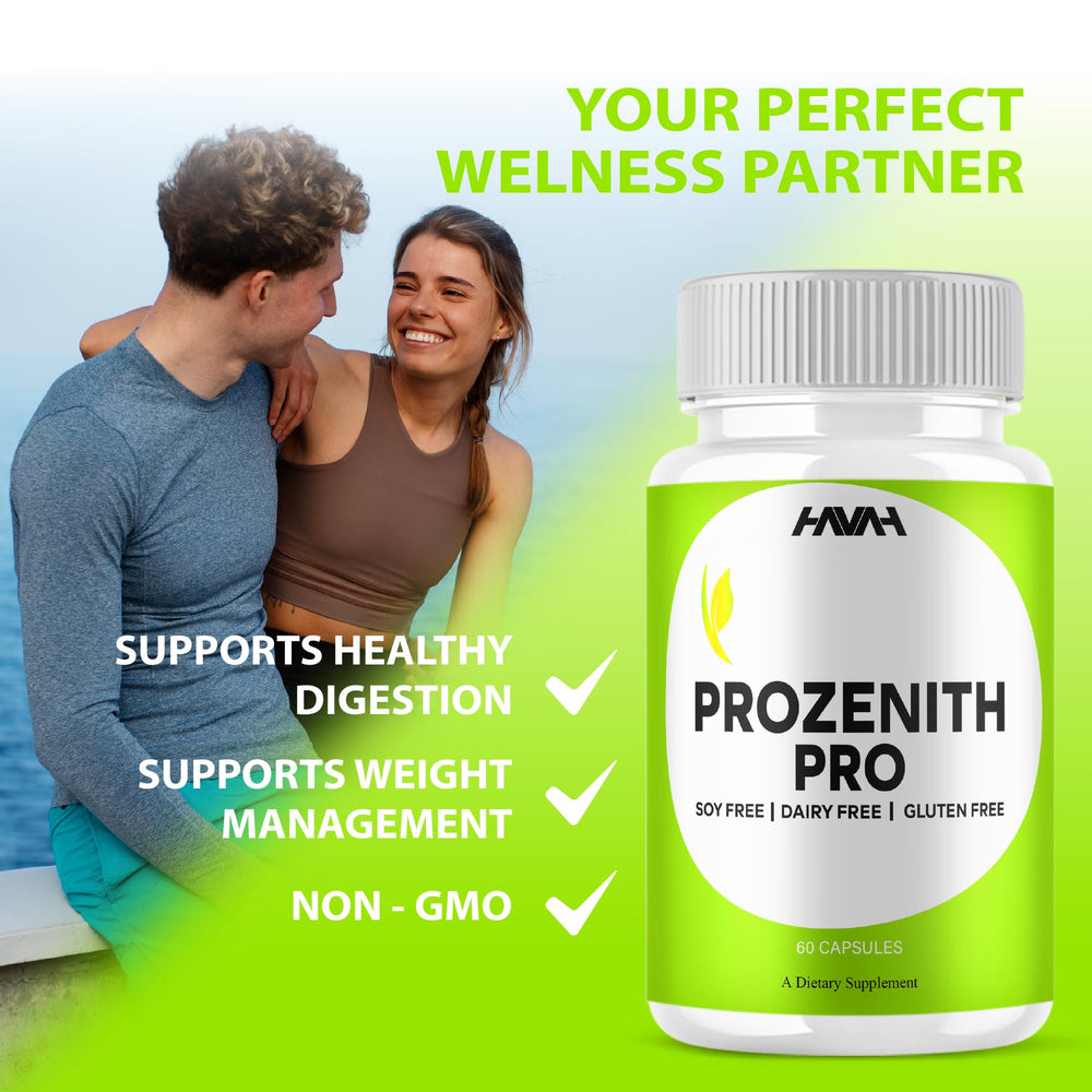 Havah Prozenith label graphic emphasizes transparency and quality.