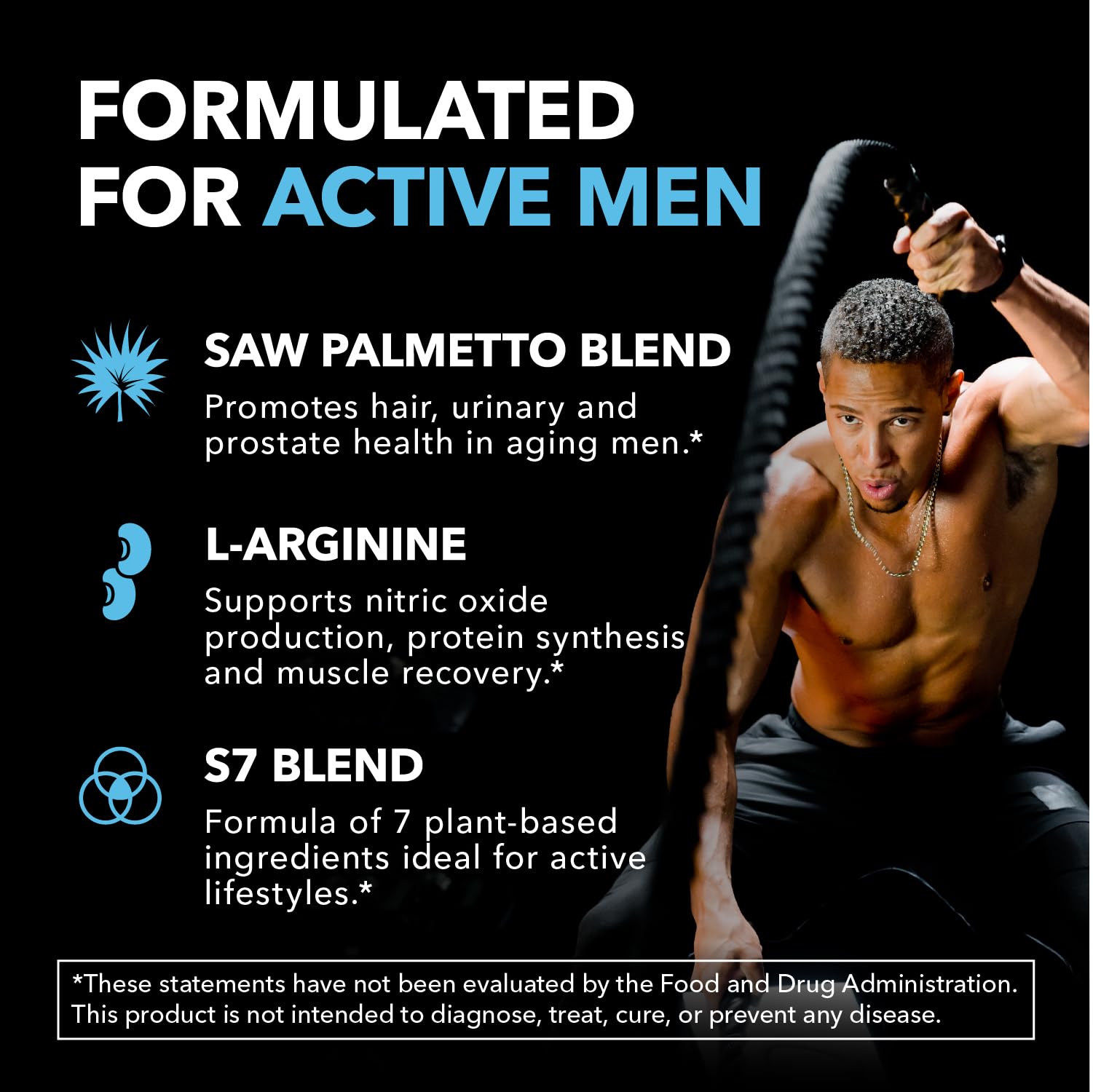 HAVASU NUTRITION capsules with active lifestyle backdrop suggesting daily endurance support.