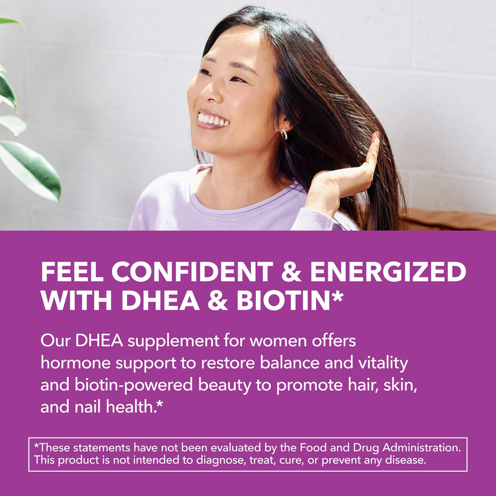 HAVASU NUTRITION DHEA bottle against white background, emphasizing hormone balance support.