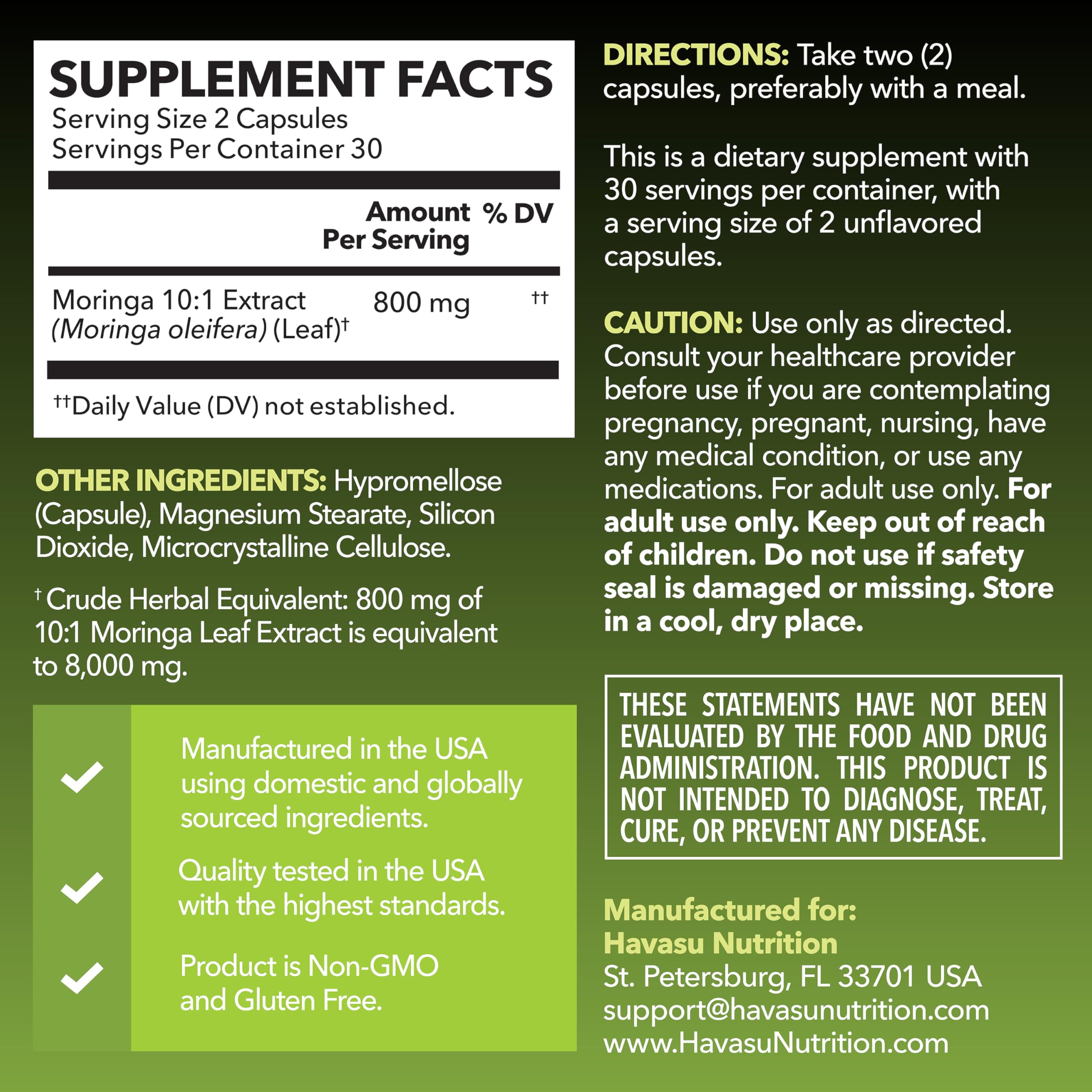 Moringa capsules being poured from bottle for easy daily use.