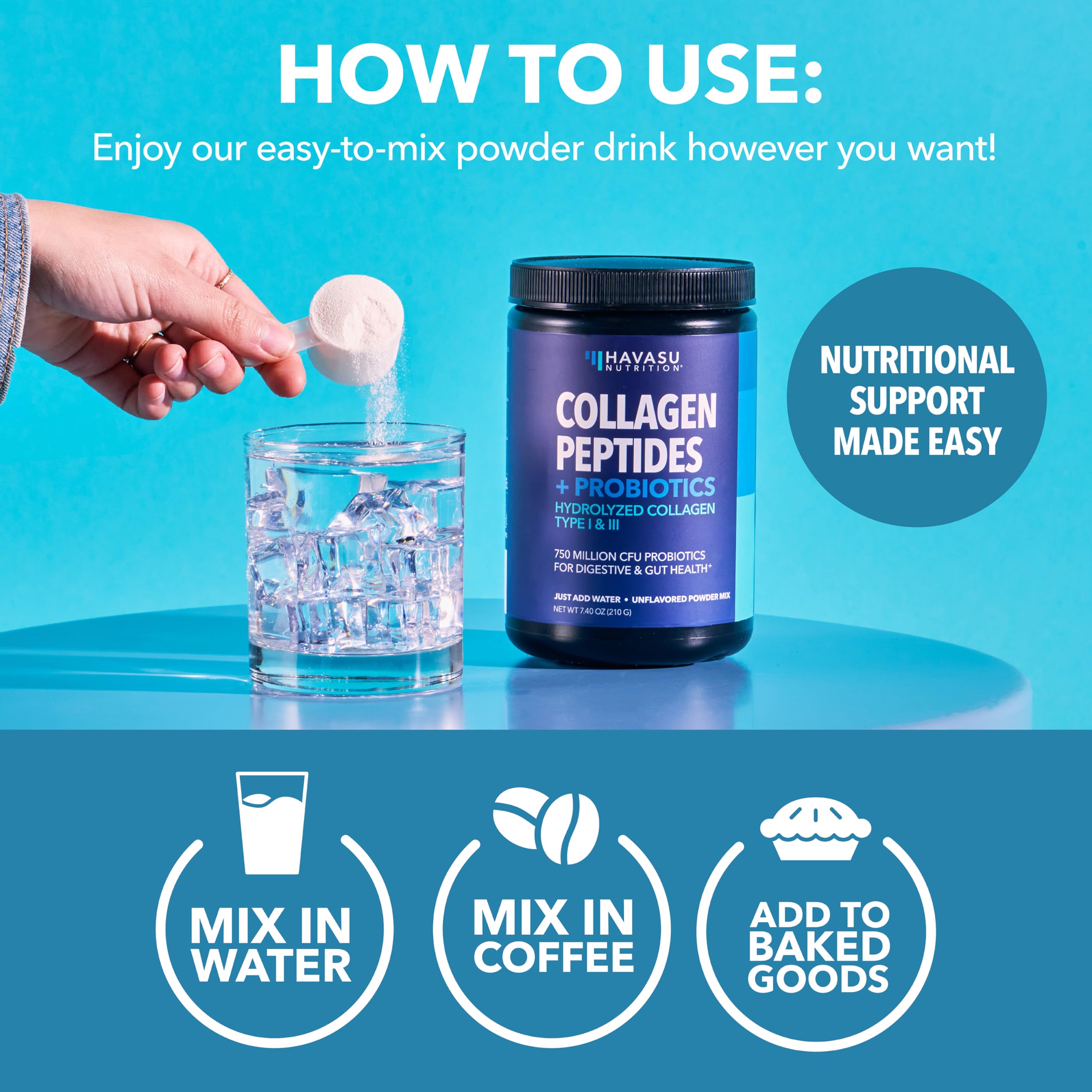 HAVASU NUTRITION 1-month supply box shown for convenient packaging