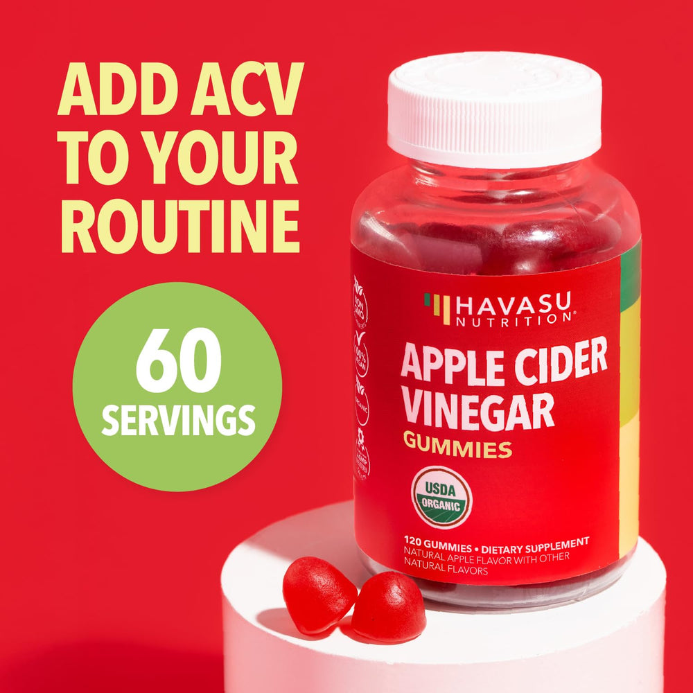 HAVASU NUTRITION Apple Cider Vinegar Gummies gluten-free symbol for diets
