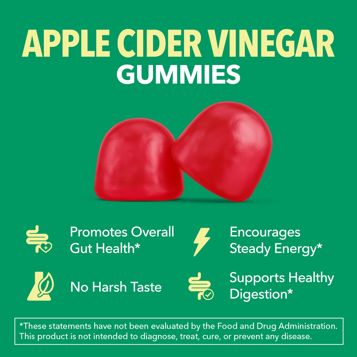 HAVASU NUTRITION Apple Cider Vinegar Gummies open bottle showing colorful gummies for daily use.