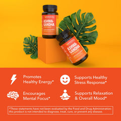HAVASU NUTRITION Ashwagandha capsules pack shows 90 vegan servings.