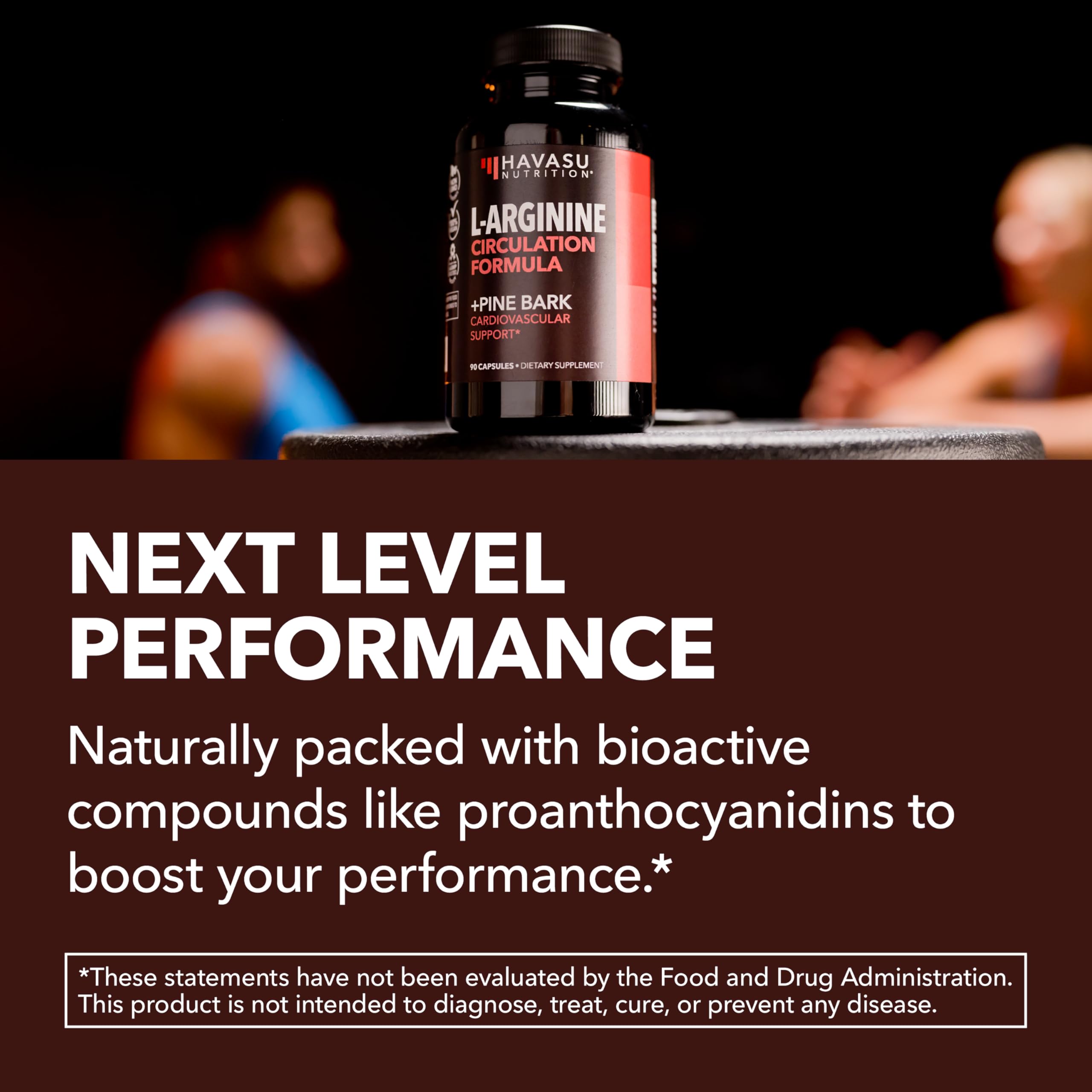 HAVASU NUTRITION athlete preparing pre-workout routine with supplement bottle